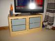 £10 - TV UNIT with smoked glass