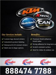 Dome Stickers at Just Rs. 2 per piece | 3D Stickers | Metal Dome Stick